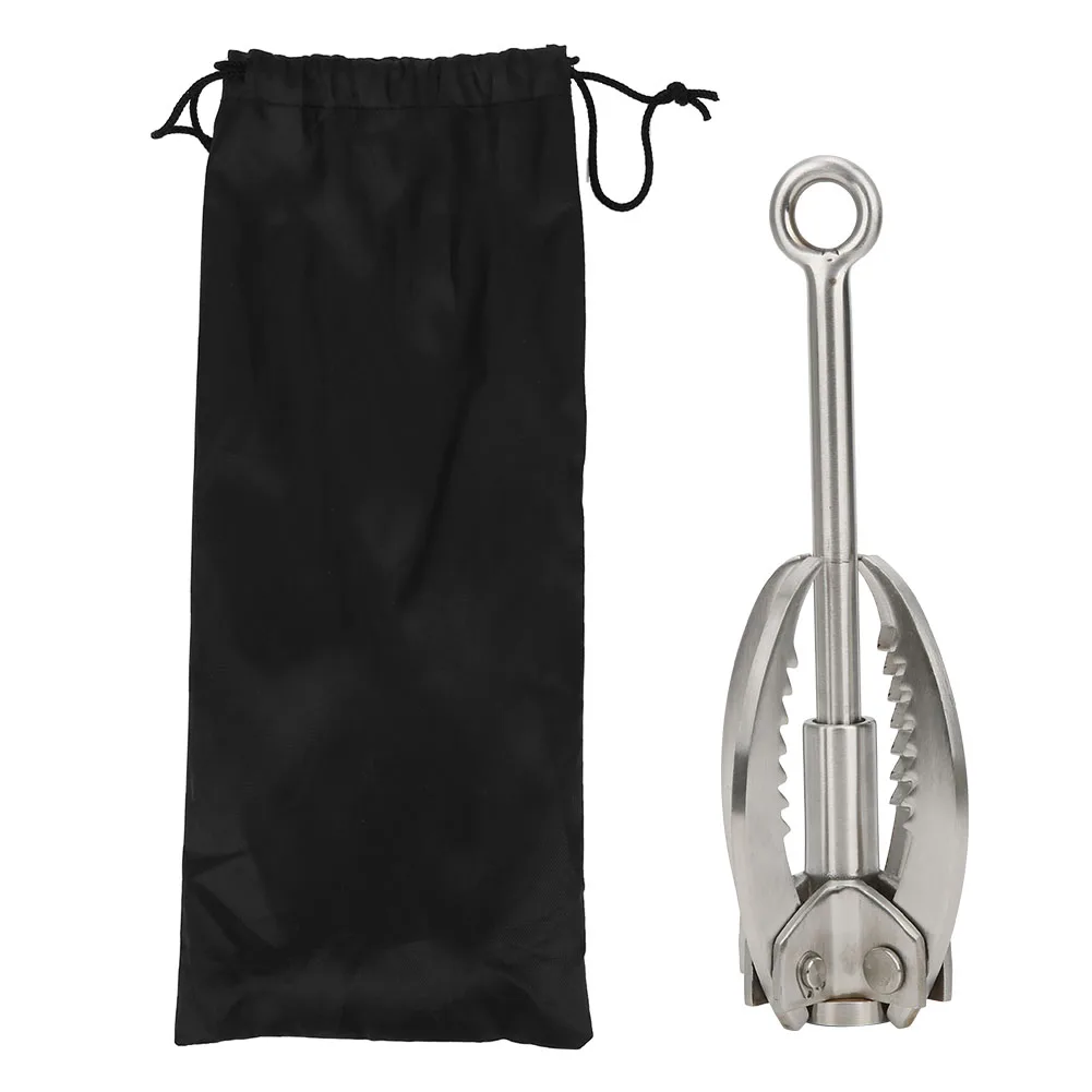 Rock Climbing Claw Folding Survival Claw Stainless Steel Grappling Hook 4 Claws Rock Climbing Folding Hook Outdoor Survival Tool