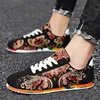 Designer Men's Casual Shoes Graffiti Printed Canvas Shoes for Men High Quality Breathable Running Shoes Lightweight Men Sneakers 1