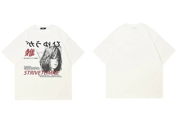 Anime Portrait Graphic T-Shirt Sd3a4066ed3fa4de5bc50fd32f2f2deceY