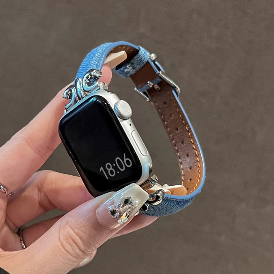 Apple Watch Series 9 8 7 6 5 SE 38/40/41/42/44/45mm Ʈ    iWatch UItra 2 49mm  м ݼ Ŭ Ʈ
