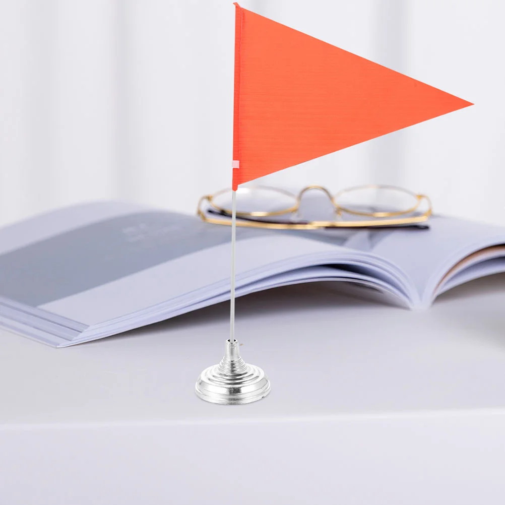 10x Vergoldete Mini-Flaggenständer Aus Kunststoff – Für Schreibtisch, Büro & Dekoration