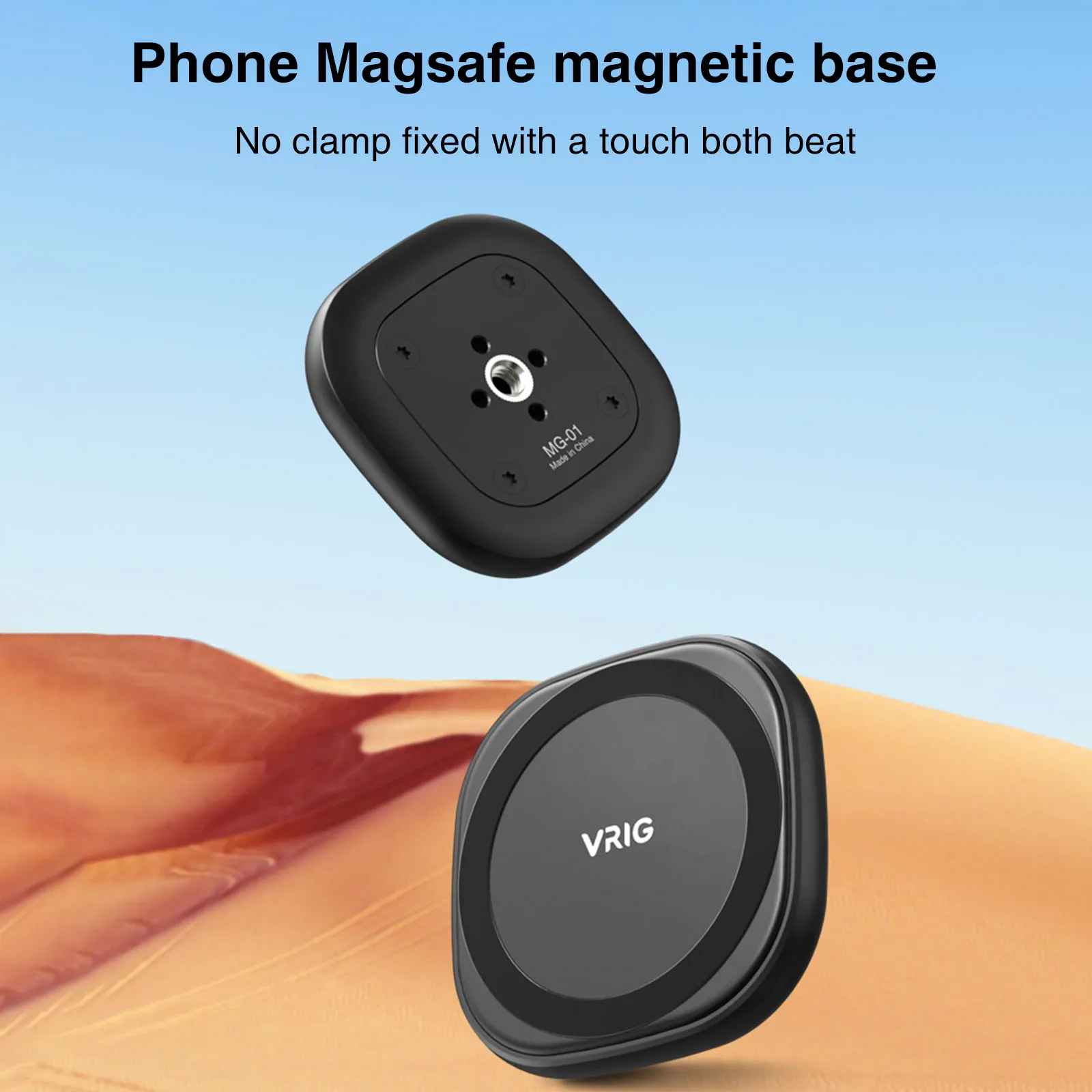 Uurig vrig MG-01 magnetische telefon halter für magsafe zu 1/4 schrauben  halterung für iphone 14 13 12 serie mit MG-08 magnets cheibe
