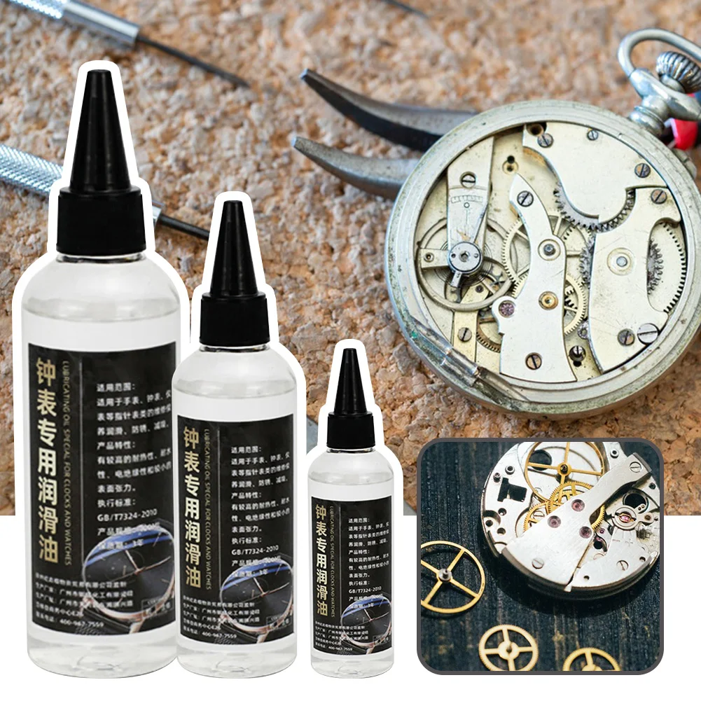 Watch Lubricant Oil Mechanical Movement 10/50/100ml for Watchmakers Repair Supplies