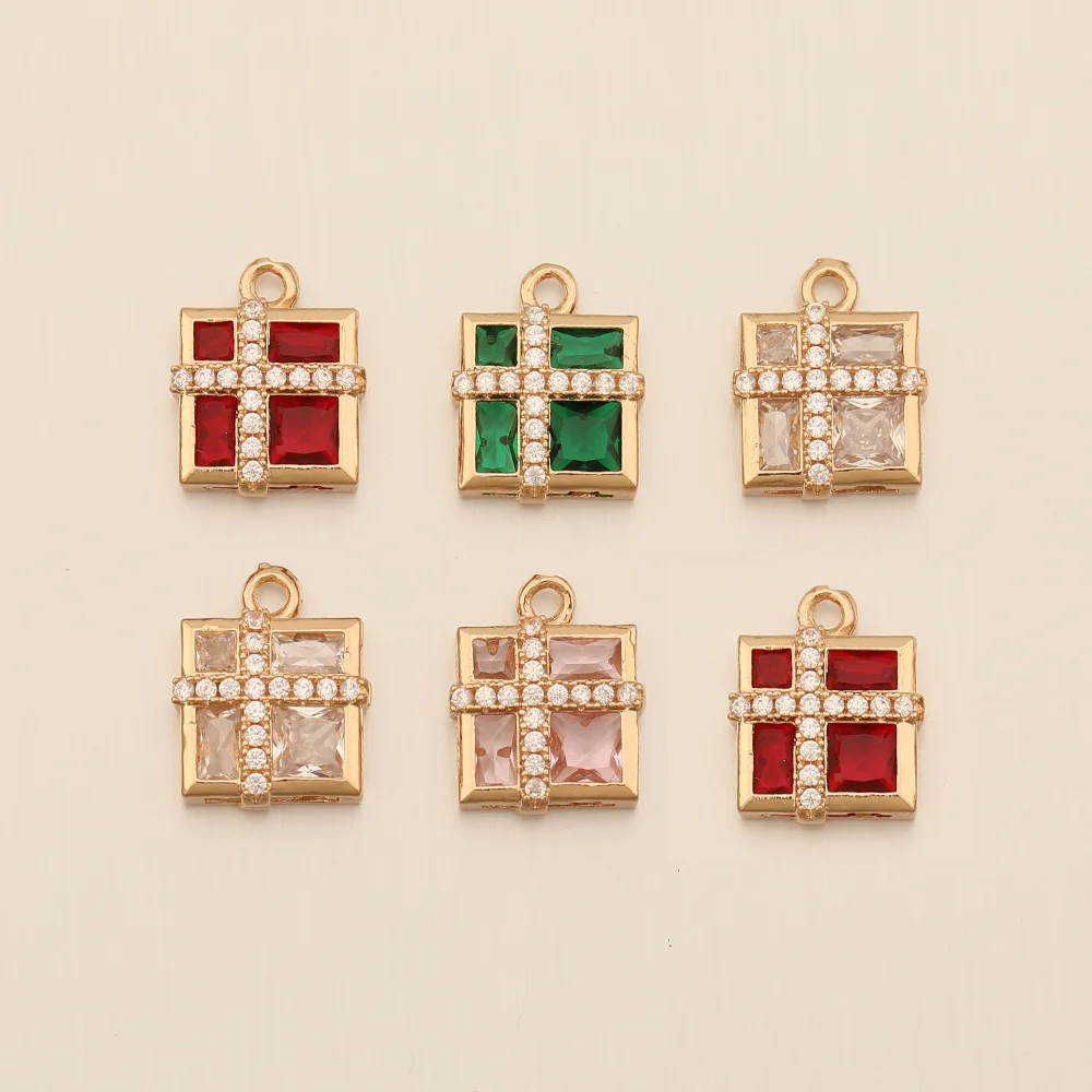 Cordial Design 13*15MM 40Pcs Rhinestone Pendant/Jewelry Findings & Components/Square Shape/Hand Made/DIY Jewelry Parts/CZ Charms - cordial