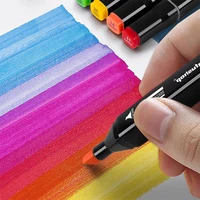 100 Colors Double-Ended Art Markers – 1mm Precise Lines + 6mm Wide Coloring – Quick-Dry Oil-Based Ink – Ideal for DIY Crafts, Clothing, Mugs, Glass – Artist Gift Set 4