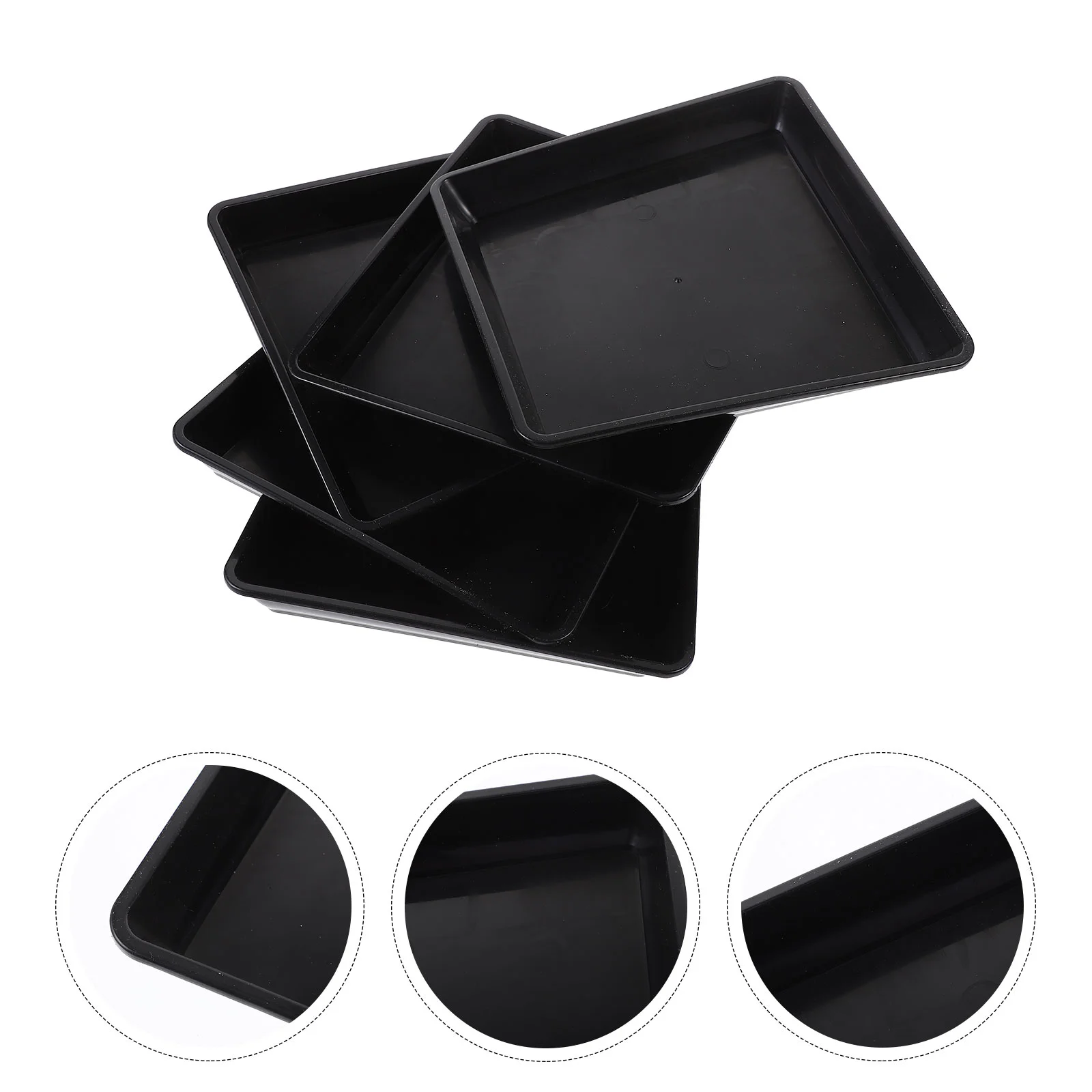 

Stylish Plant Pot Trays Square Plastic Flower Pot Tray Tray Classic Garden Pot Trays Durable Flower Pot Pallets Plant Trays