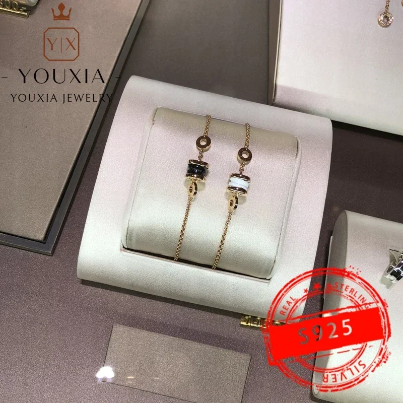 1:1 Selling European and American 925silver party fashion Small waist bracelet Luxury Jewelry bracelet for women Halloween Gift