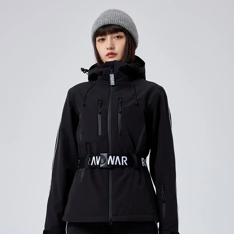 Windproof Warm Cotton Slim Fit Ski Top Women's Outdoor Sports Skiing Snowboarding Jackets Snow Overcoats