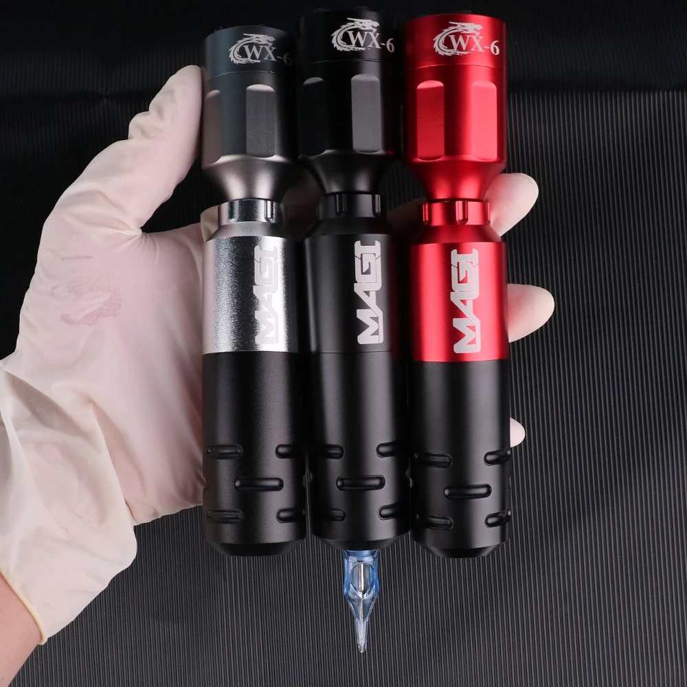 Professional Tattoo Machine Set Rotary Tattoo Pen Digital LCD Wireless Tattoo Power Supply for Permanent Makeup Tattoo Supplies