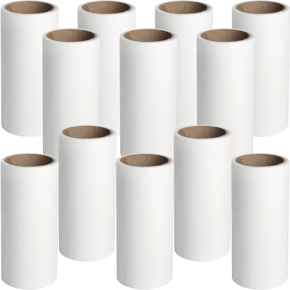 12pcs Lint Roller Refills for Remover Hair, Extra Sticky Lint Roller, Remover for Couch Clothes, 60 Sheets Lint Rollers 6