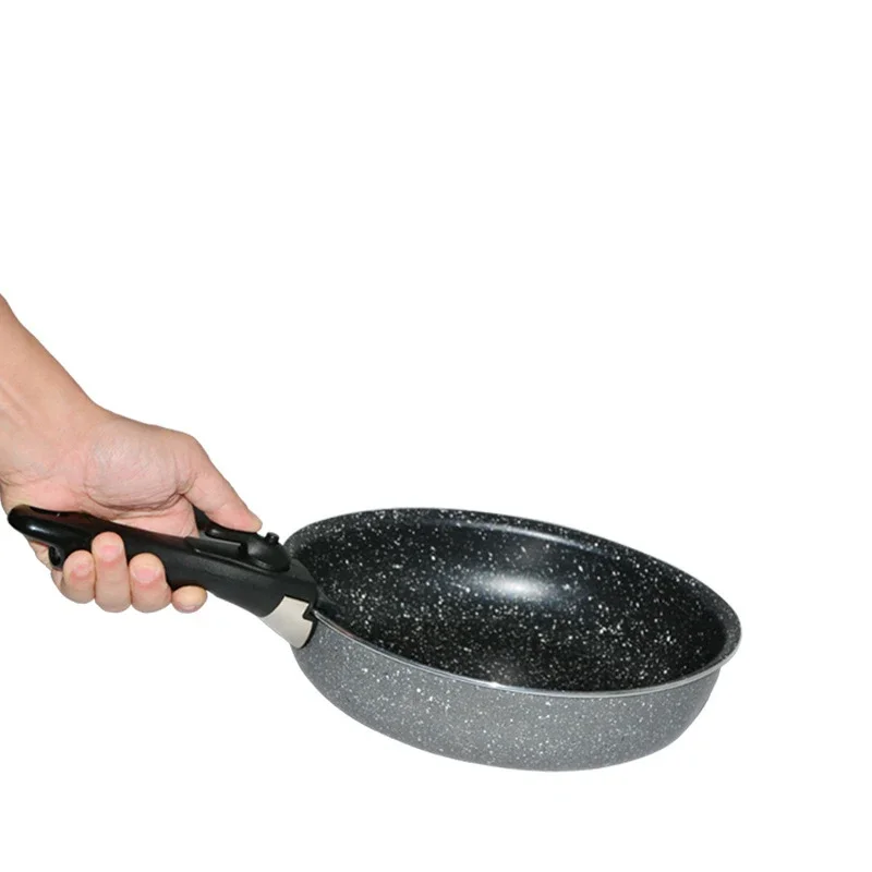 Removable Detachable Pan Pot Handle Tableware Replacement Anti-Scalding Clip Hand Grip for Kitchen Cooking Frying Cookware Bowl