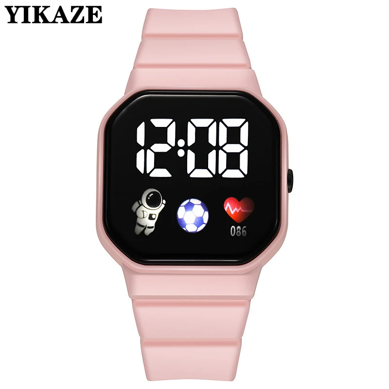 

Spaceman Digital Watch for Kids Boy Girl Childrens Electronic Wrist Watches Clock Waterproof Silicone LED Sport Kid Watch Gifts