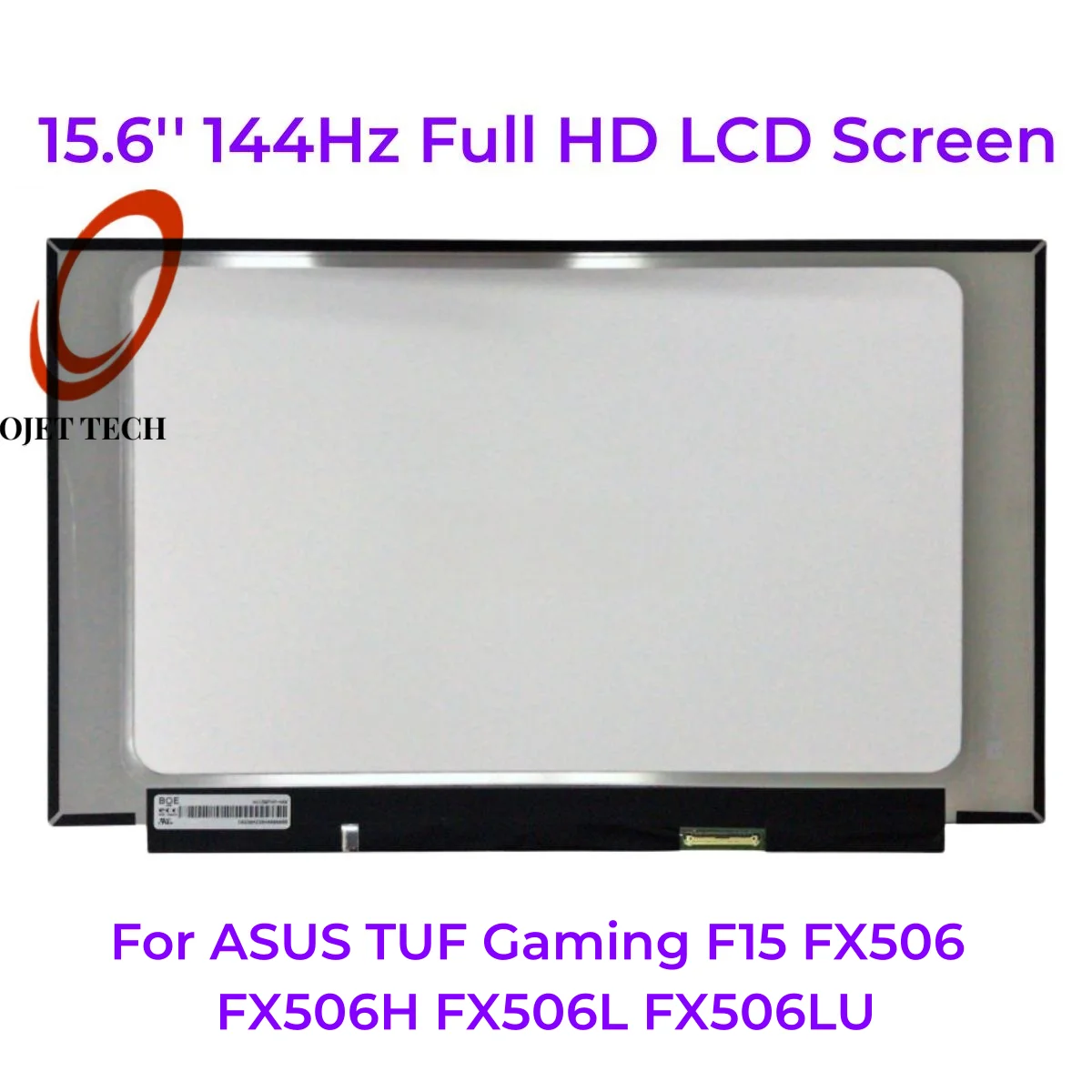 144Hz FHD IPS LCD Screen For ASUS TUF Gaming F15 FX506 Series Laptop - 15.6" 1920x1080 Matte Display