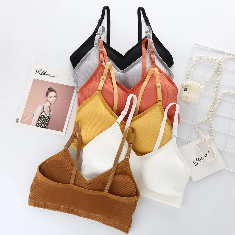 Seamless Brassiere Bras Wrap Top For Women Full Cup Breathable Bralette Wire Free Sleep Bra Tube Top Bralette Thread Girl Bra