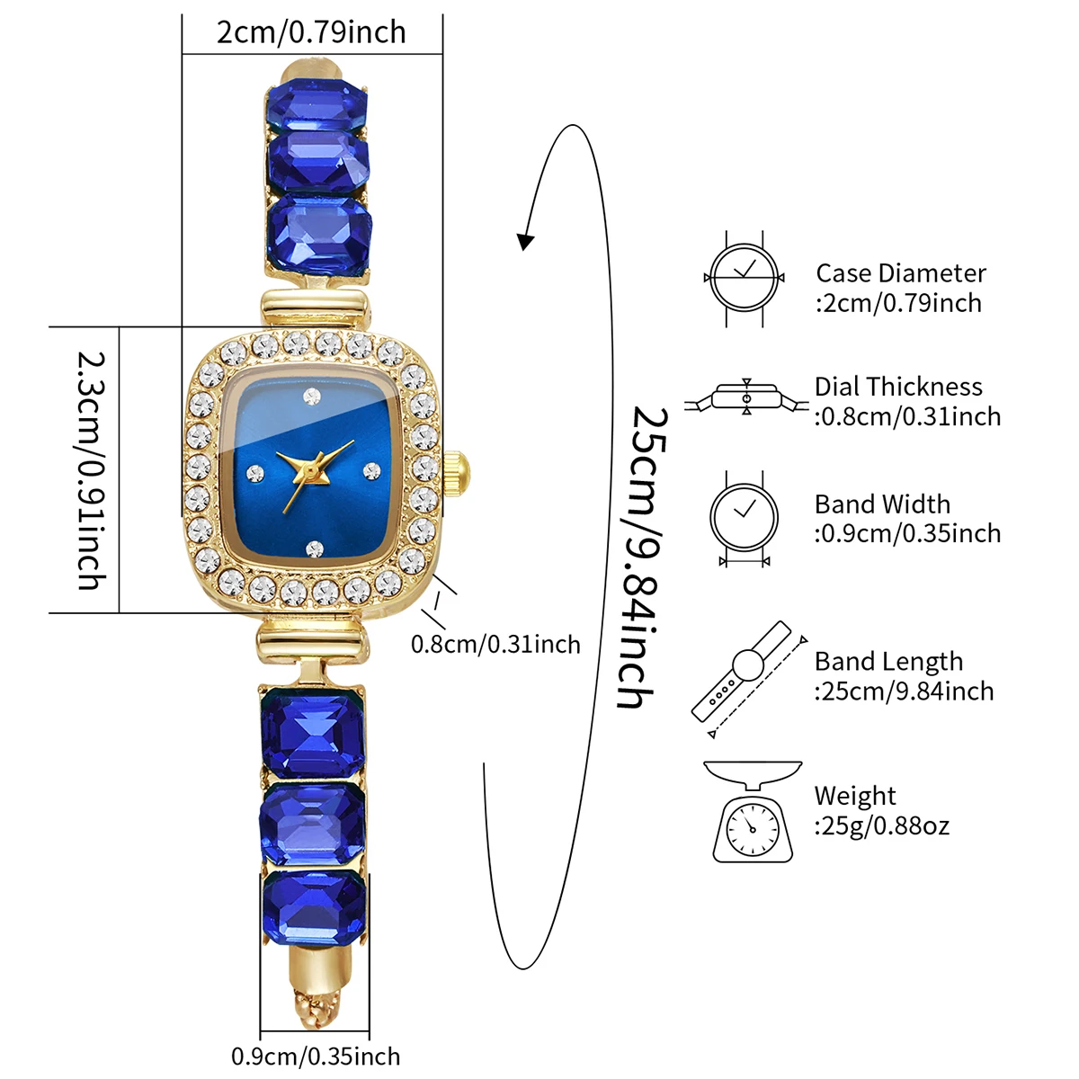 1pc Women's Gift Watch Compact Sweet Simple Style Bracelet Watch (Box Not included)