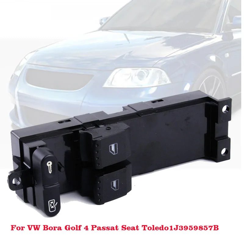 Car Styling 1J3959857 For Skoda Fabia Octavia Vw Bora Golf Seat Leon Electric Window Switch 1J3 959 857 B