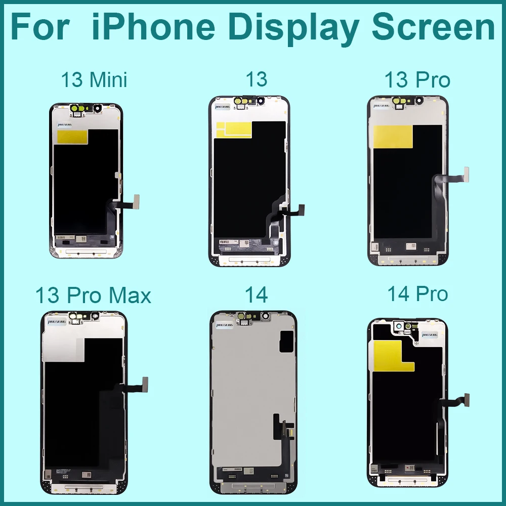 Componente di Ricambio di Alta Gamma per iPhone, Schermo Compatibile con Display 3D Touch per iPhone 13, 13Mini, 13Pro, 14, 14Pro, 15, 15ProMax - immagine 3