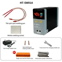 Iron-lithium Power Battery Spot Welder Aluminum to Nickel Capacitor Storage Spot Welding Machine LED Digital Display MAX 0.5mm 2