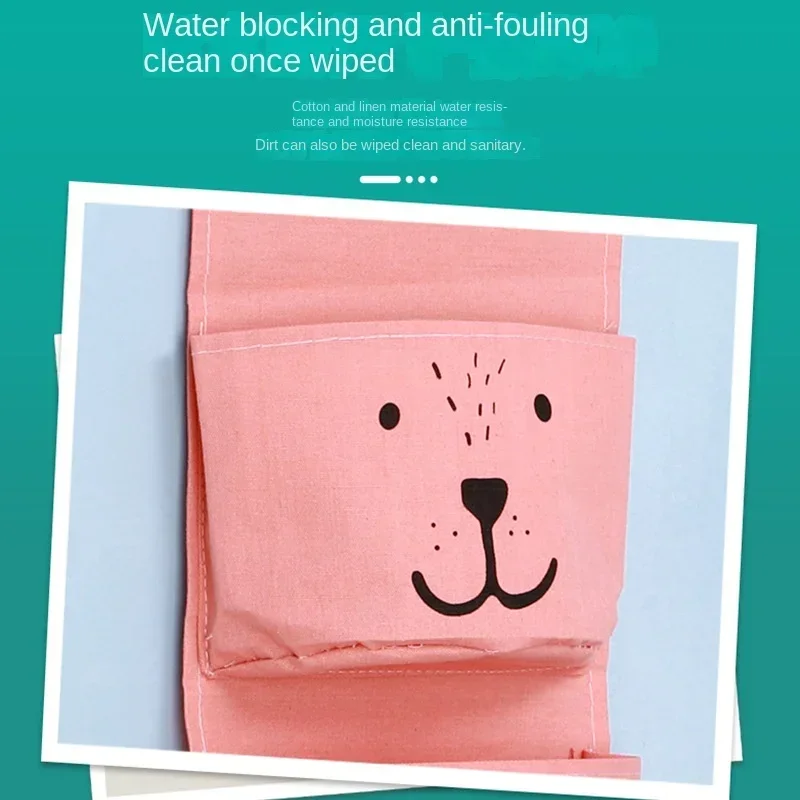 1PCS Dorm Living Room Bathroom Home Fabric Wall Closet Organizer Hanging Storage Bag 3 Pocket Waterproof Hanging Organizer