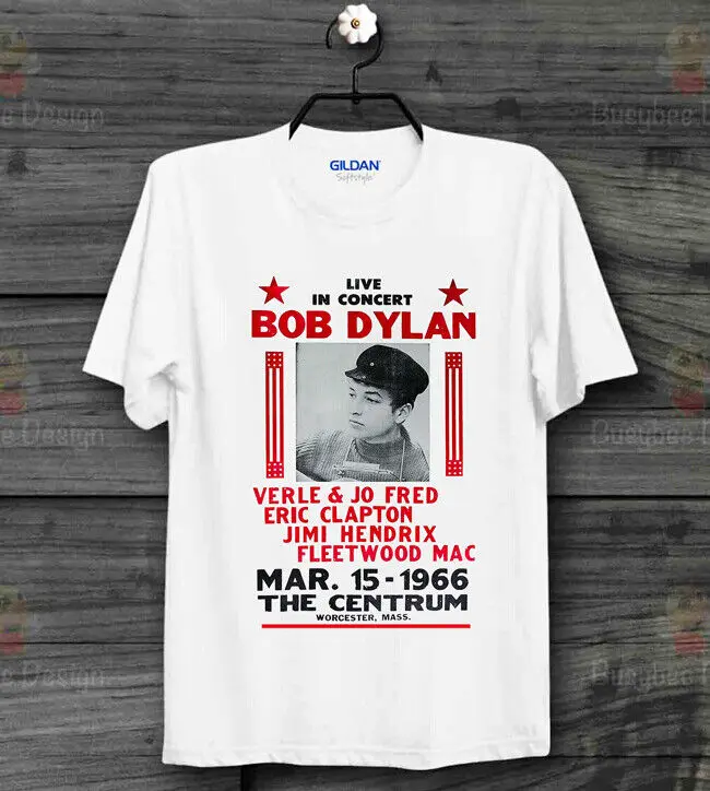 Bob Dylan 66 Gig Concert Centrum Poster Vintage Ideal Gift T-Shirt Unisex B526
