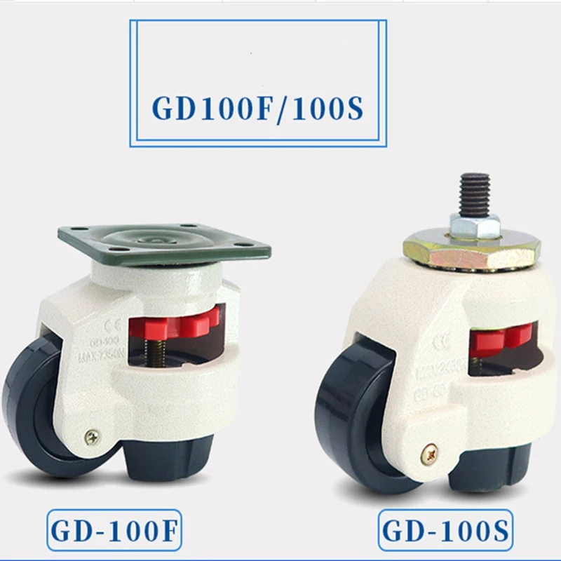 

1 Pc Fuma Wheel GD-100F/GD-100S Universal Adjustable Caster Equipment Support Foot Aluminum Profile