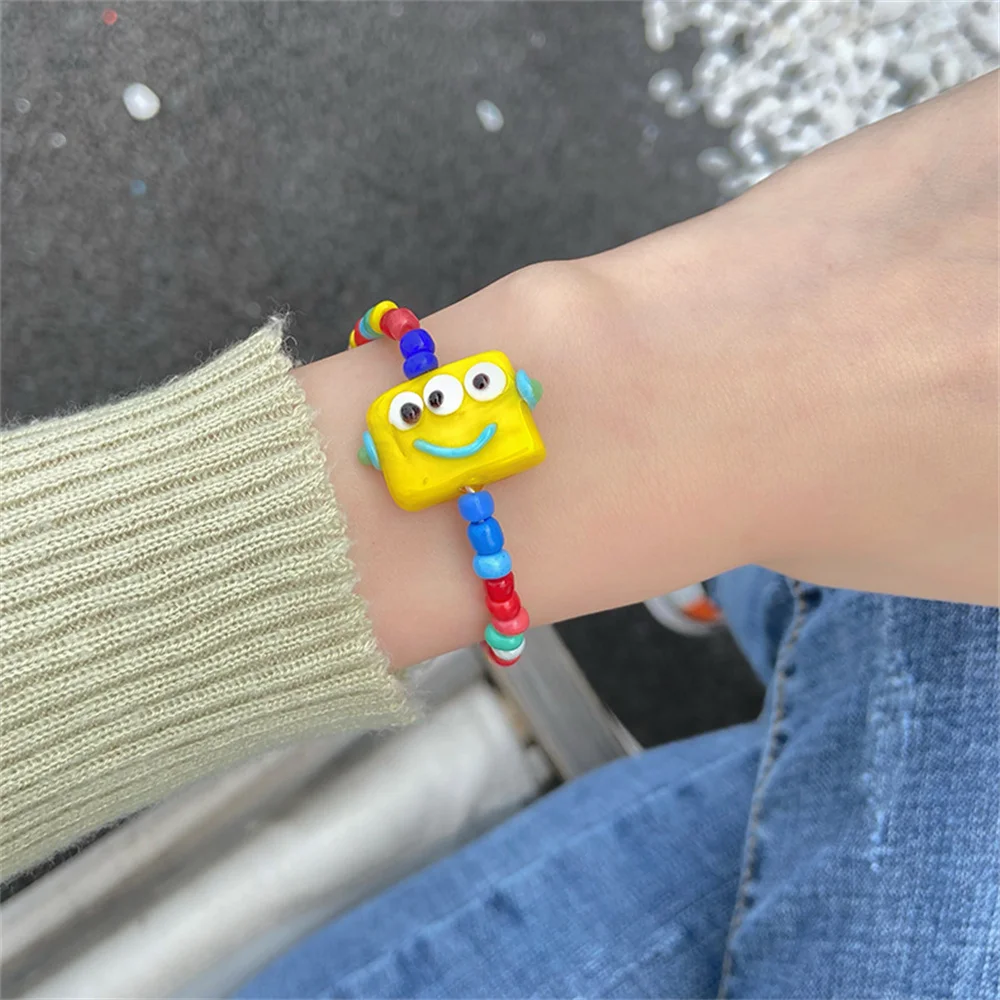 5 Little Monsters: Clay Disc Bead Bracelets