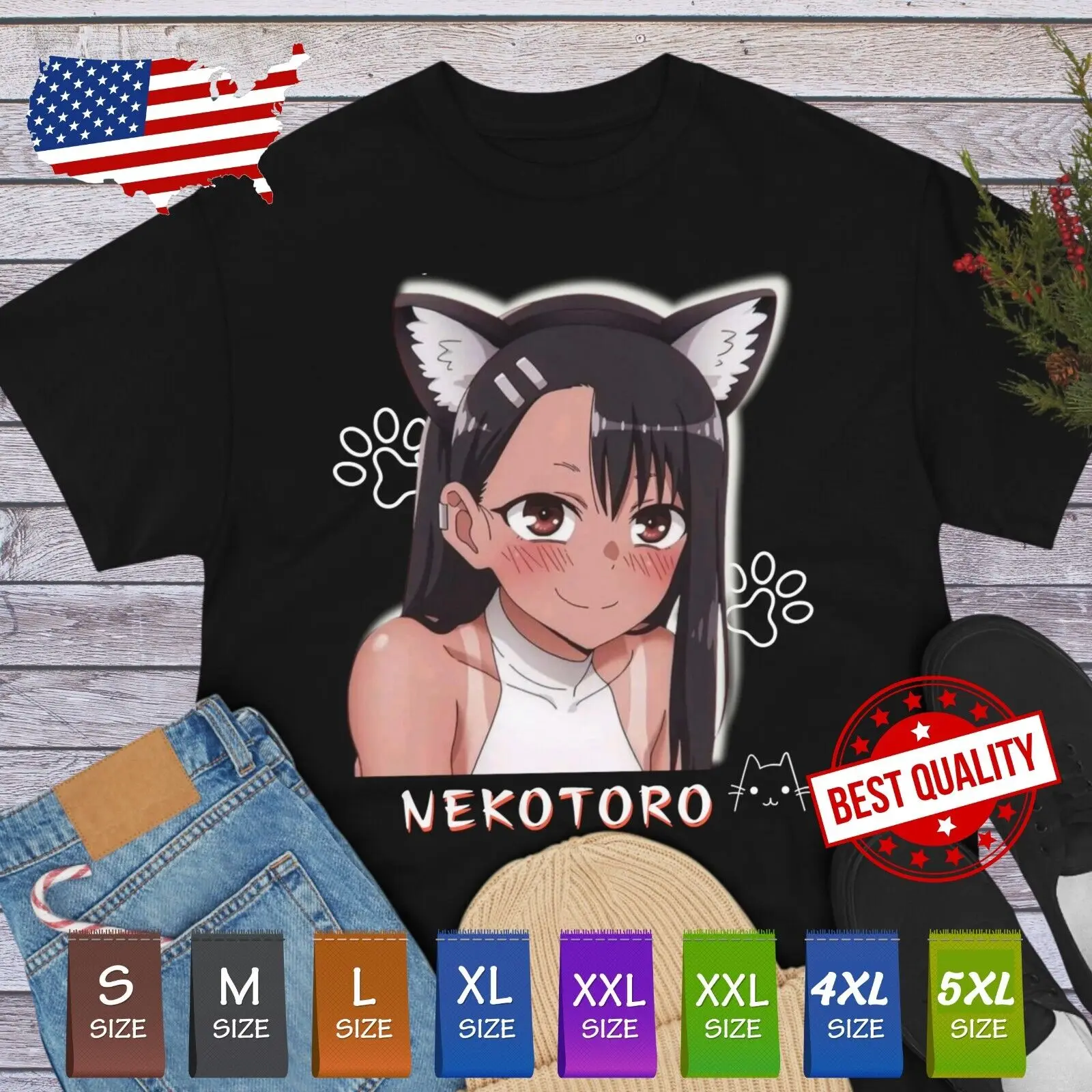 Японская аниме футболка Waifu Nagatoro, одежда для косплея, gamnaked Sempai