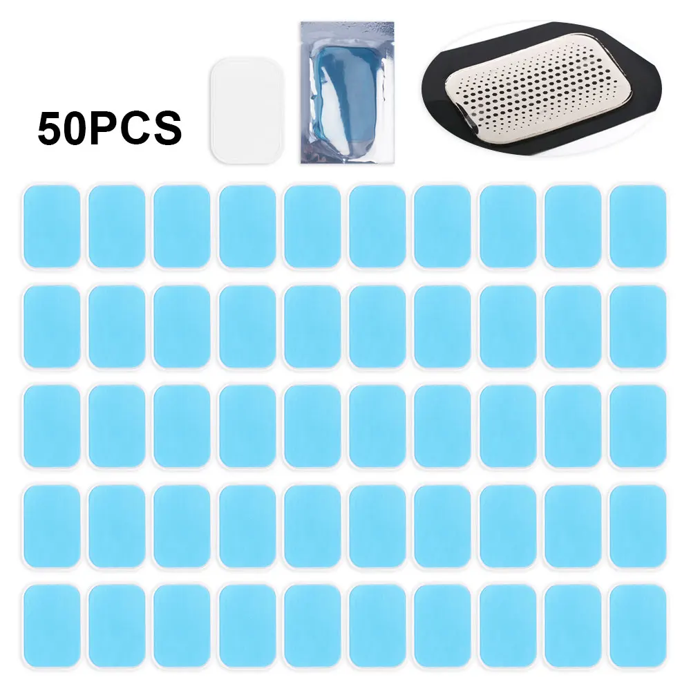 

50PCS Gel Pads for EMS Abdominal ABS Trainer Weight Loss Hip Muscle Stimulator Exerciser Replacement Massager Gel Patch Dropship