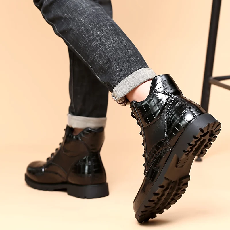 New Men's Comfortable Motorcycle Boots