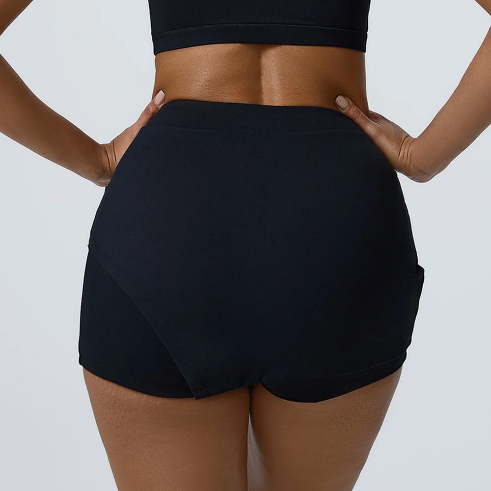 Women Sports Shorts Fitness High Waist Cycling Women's Shorts Push Up Workout Training Skirt Gym Clothes Running Pants