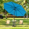 11FT Solar Powered Umbrella Outdoor Patio Umbrella with 32 LED Lights and 8 Ribs - UV Protection Table Sunshade for Pool 6