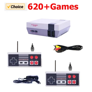 Console di gioco retrò Mini sistema di videogiochi classico 620 giochi AV integrati Console TV FC Nes a 8 bit per regalo per adulti e bambini 1