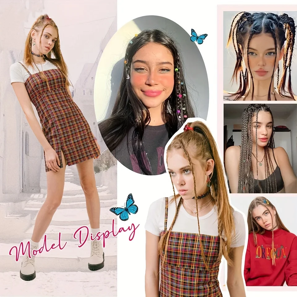 Synthetic Hair Extensions Triple Braid for Women