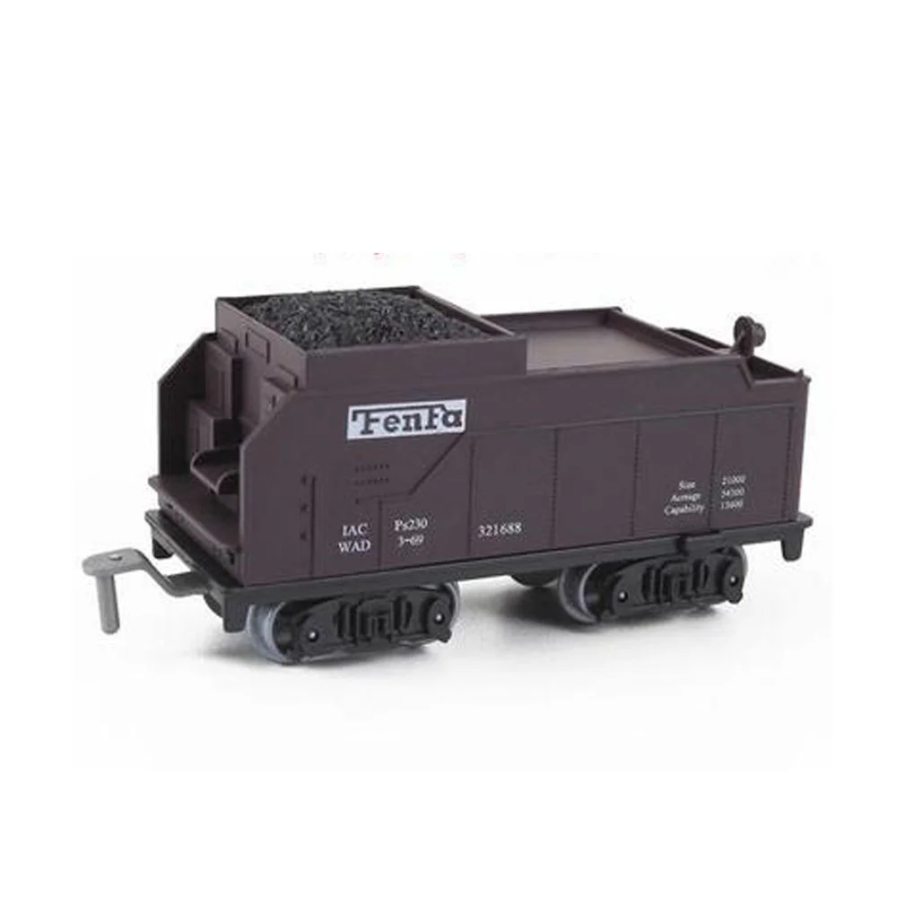 Train Railway Accessory Coal Truck Carriage Container Model Kid Toy Car Railroad Scene Layout Diorama Kits 1Pcs