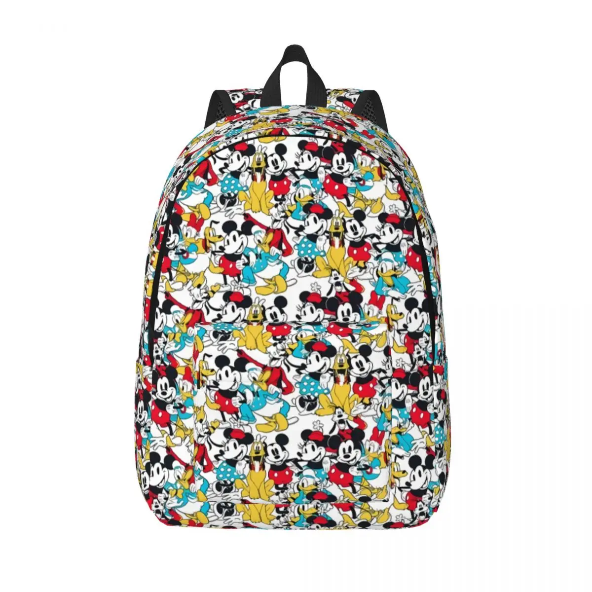 

Custom Mickey Mouse Collage Manga Canvas Backpack for Men Women College School Students Bookbag Fits 15 Inch Laptop Bags