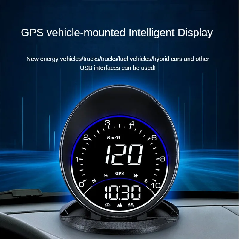 

Автомобильный GPS-дисплей HUD, Универсальный Многофункциональный спидометр, Интеллектуальный прибор для прицела HD