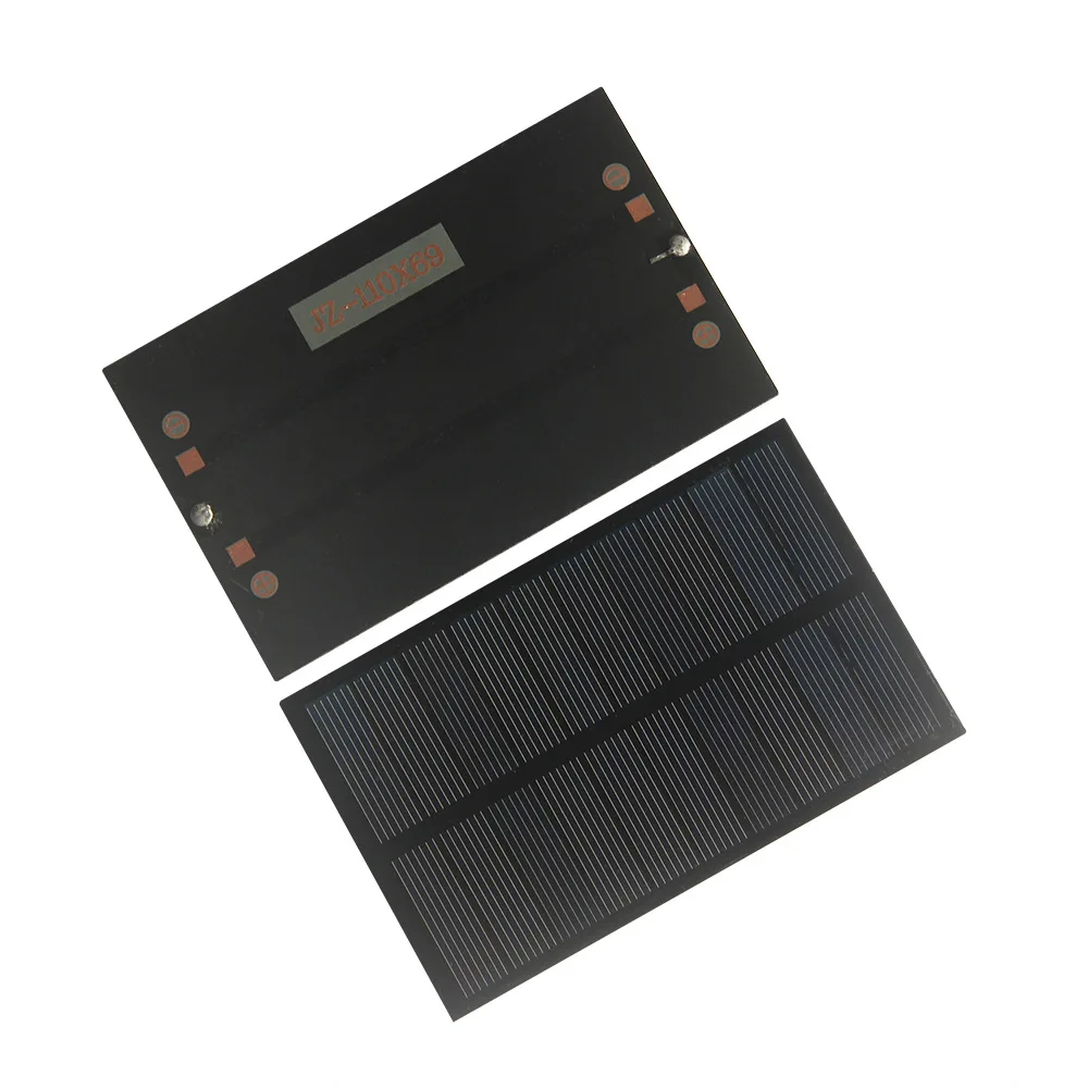 1.2W 5V Polycrystalline Silicon Solar Panel Small Solar Cells Sunpower Moduel DIY Charger for 3.7V Electronic Products 110×69mm