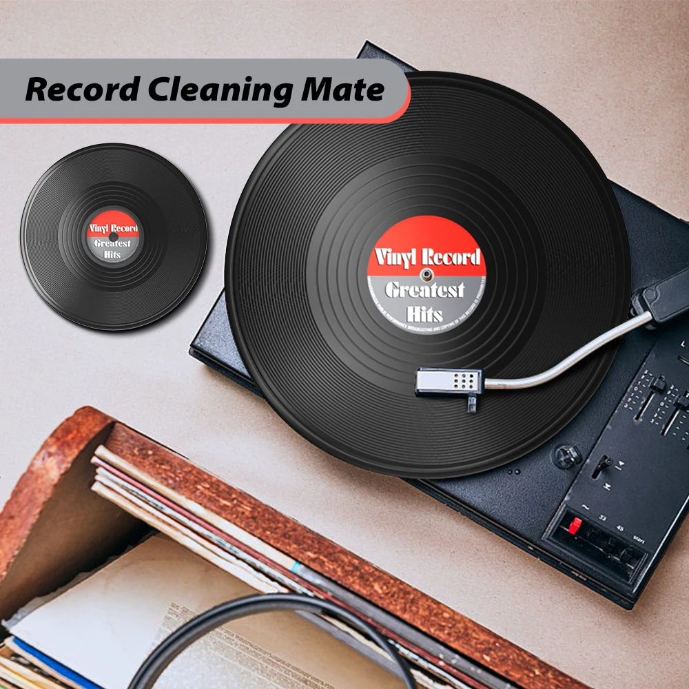 7" EP 12" LP Vinyl Record Cleaner Protector Waterproof Clamp
