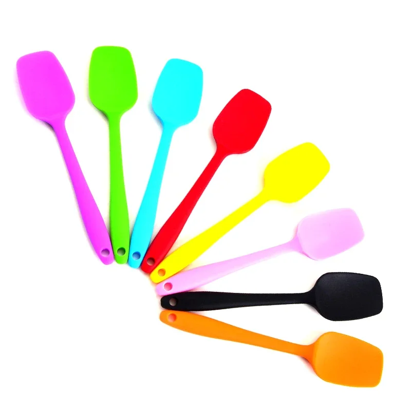 Universal Heat Resistant Integrate Handle Silicone Spoon Scraper Spatula Ice Cream Butter Cake Kitchen Home Cooking Tool Utensil,silicone kitchen utensils,kitchen utensils,silicone spatula,baking spatula