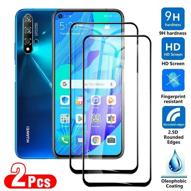 

2 шт., защитная пленка на весь экран для Huawei Nova 5 T, закаленное стекло для Nova 5 T, Nova5 T, Nova5t, T5, YAL-L21 L61, L71, L61D, защитная пленка