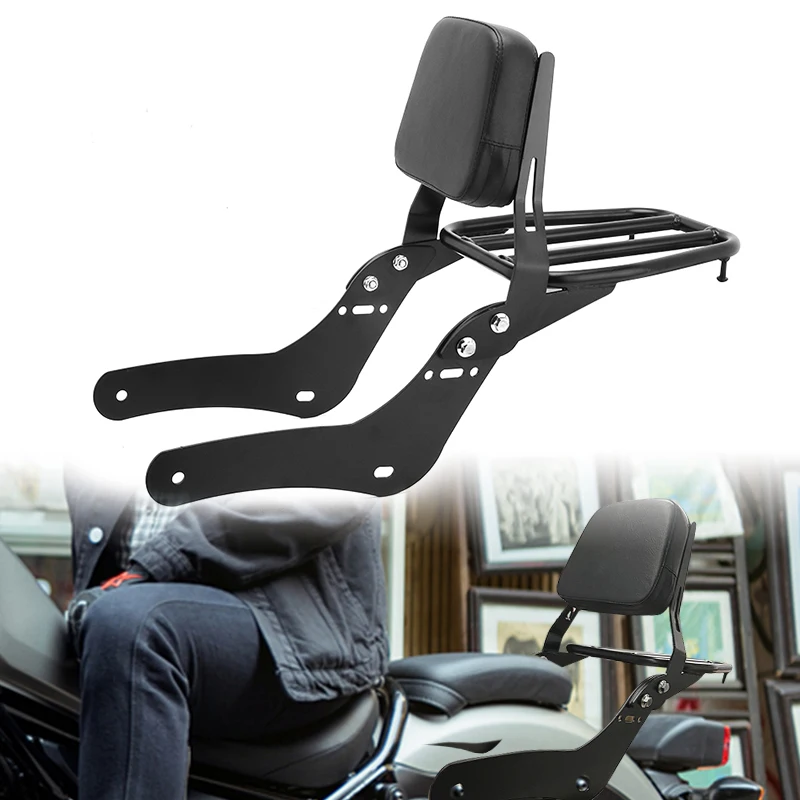 Schienale Posteriore Per Honda Rebel CMX500/300 | Con Portapacchi | Pelle Sintetica E Imbottitura - Foto 5