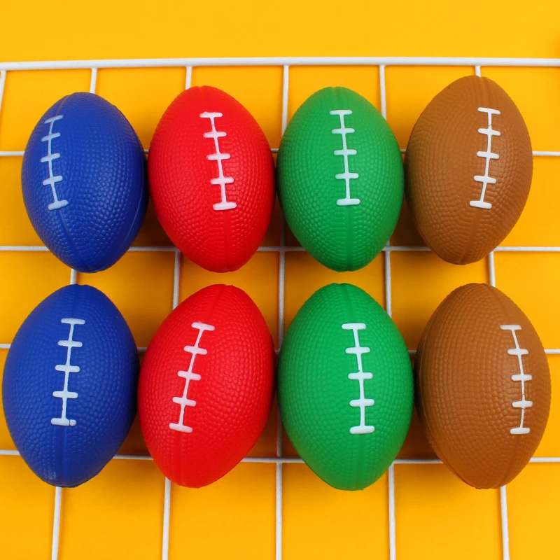 Pu Foam Solid Rugby Grip Ball For Release And Pressure Relief Football Toy Ball 1pc