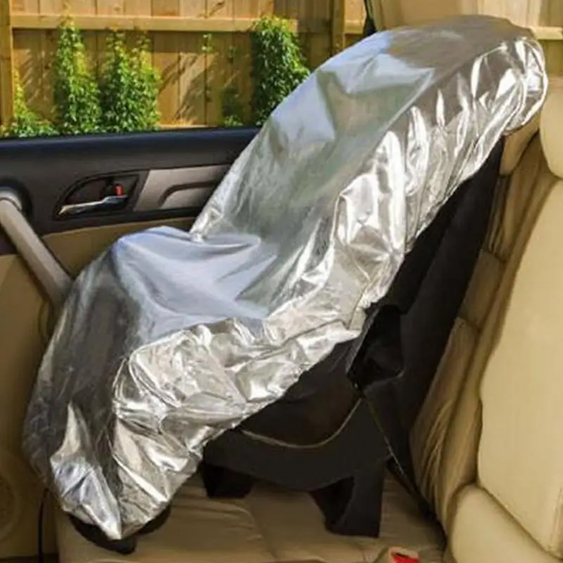 Car Seat Sun Protector Reflective Baby Seat Covers Elastic Reflective Baby Seat Covers Portable Cooling Car Seat Heat Shield For
