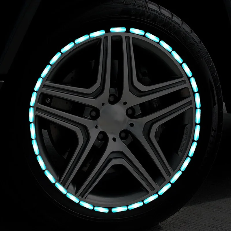 범용 자동차 스티커, 다채로운 점선 반사 스티커 데칼, 자동차 오토바이 장식 데칼 액세서리, 60cm, 세트당 2 개