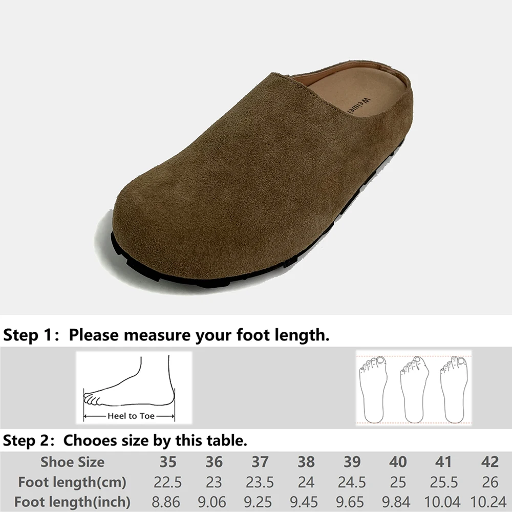 Slippers Natural Cow Leather Comfortable Top Quality Brand Classic Women's Slipper 5