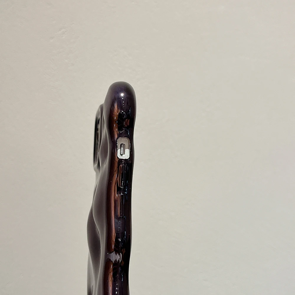 3D-Handyhülle mit Blasenwellenmuster für iPhone 17, Air 16, 15, 14, 13, 12, 11 Pro Max 14pro, galvanisierte, weiche, stoßfeste Rückseite – Detail 14