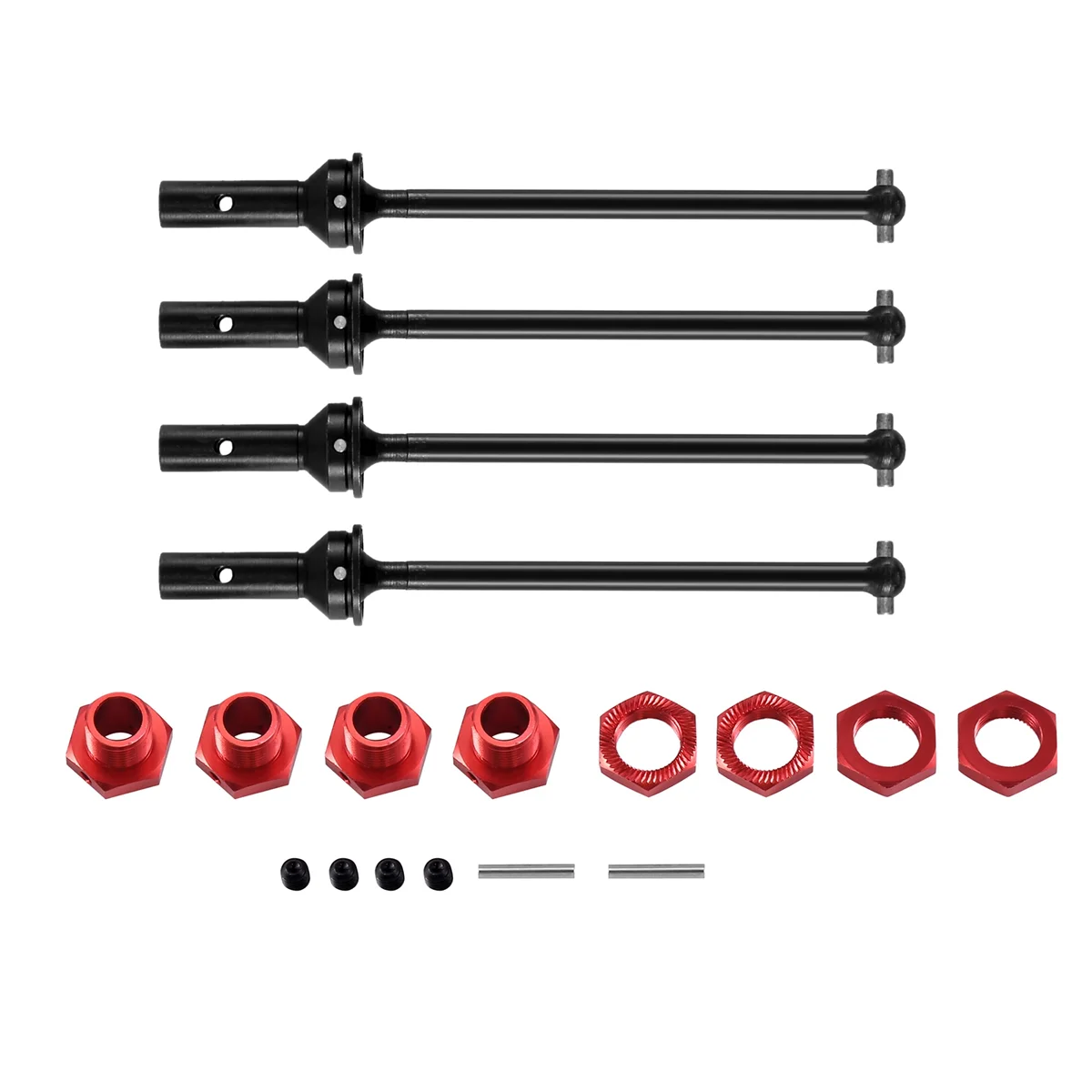 

Металлический передний и задний приводной вал с шестигранным хвостовиком 17 мм для Arrma 1/7, неограниченное виновное волокно 1/8, детали для радиоуправляемых автомобилей, 4