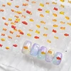 Little Red Fish Jelly Summer Goldfish Carp Ocean Beach Mermaid Sea Shiny Small Koi Soft Relief Nail Art Stickers Manicure Decals 4