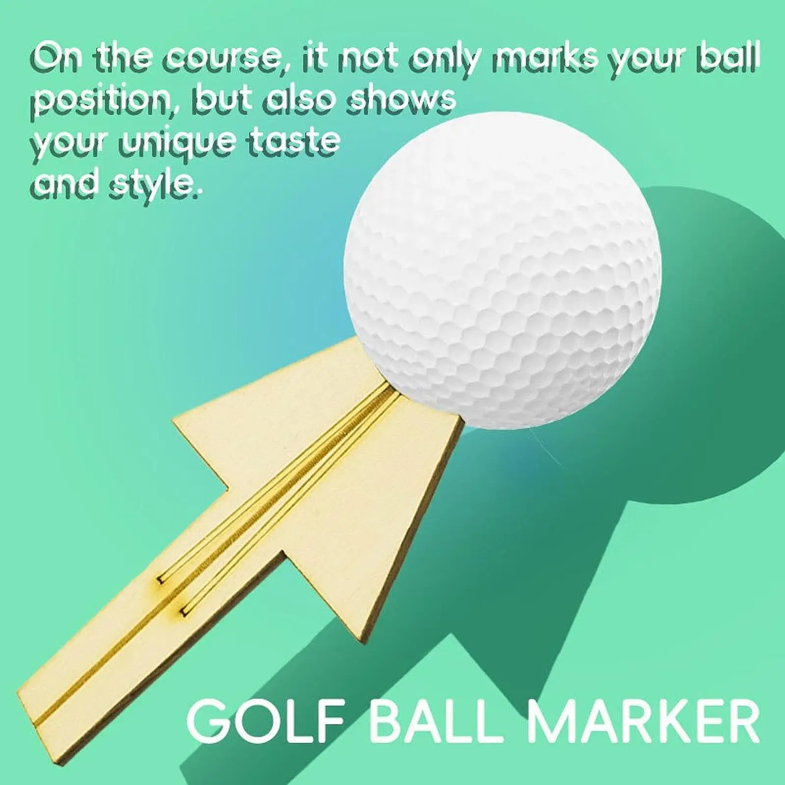 Golf Accessories Lovers Beginner Golf Ball Marker for Husband Dad Boyfriend