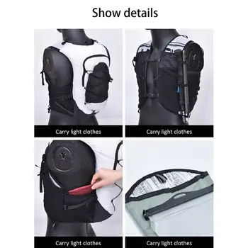 Running Hydration Vest - Hiking Outdoor Hydration Pack Vest - Soft Fabric Chest Bag For Cycling, Climbing, Hiking, Traveling, Camping 4